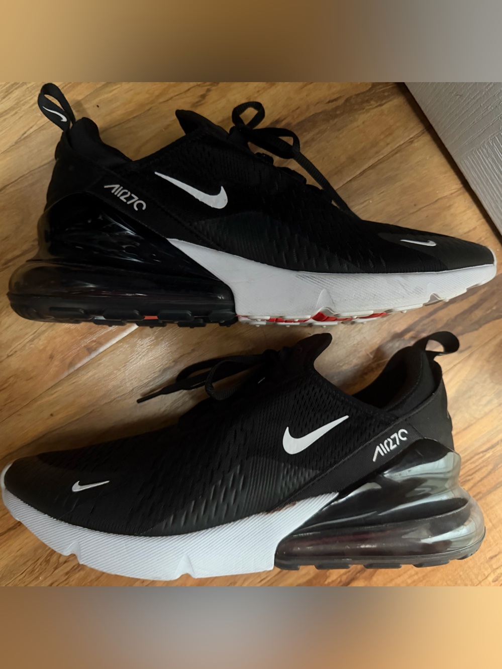 Nike Black and White Air Max 270 Sport Sneakers
